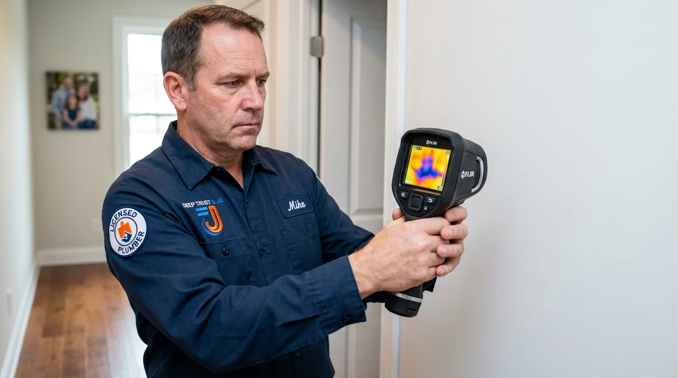 Thermal imaging leak detection by Johns Plumbing LLC in Campbellsville